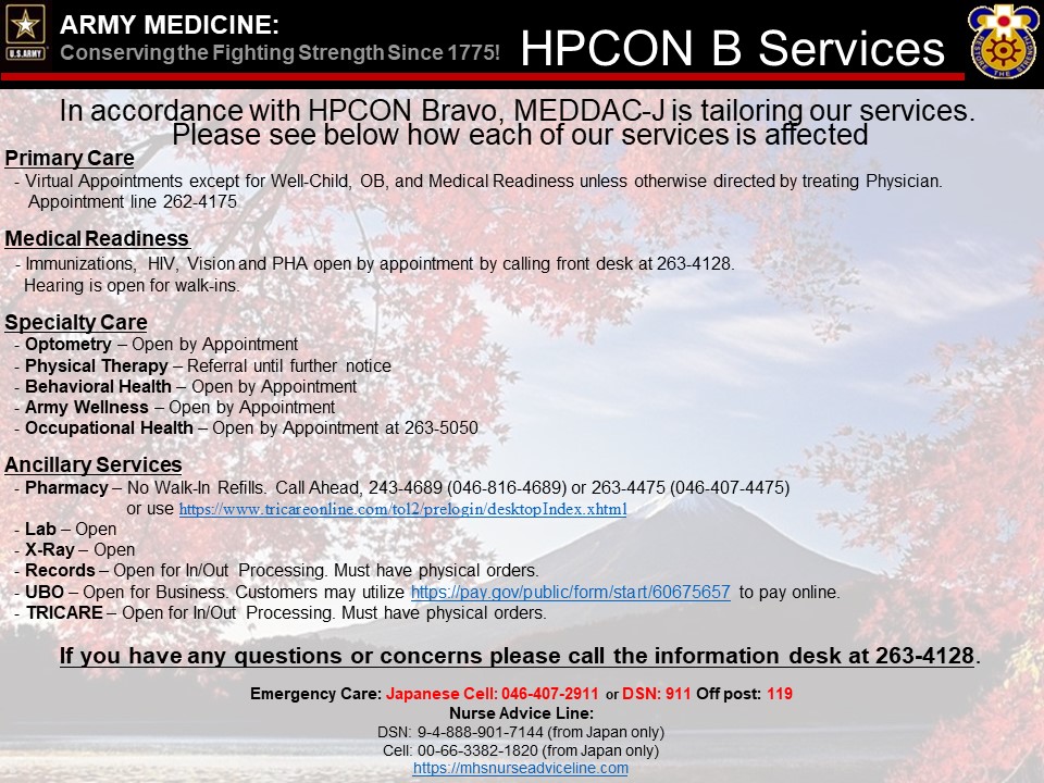 BG Crawford F. Sams - U.S. Army Health Clinic Japan